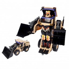 Робот на радиоуправлении, трансформируется в экскаватор, со светом и звуком, 38 см (Solmar, Т10600)